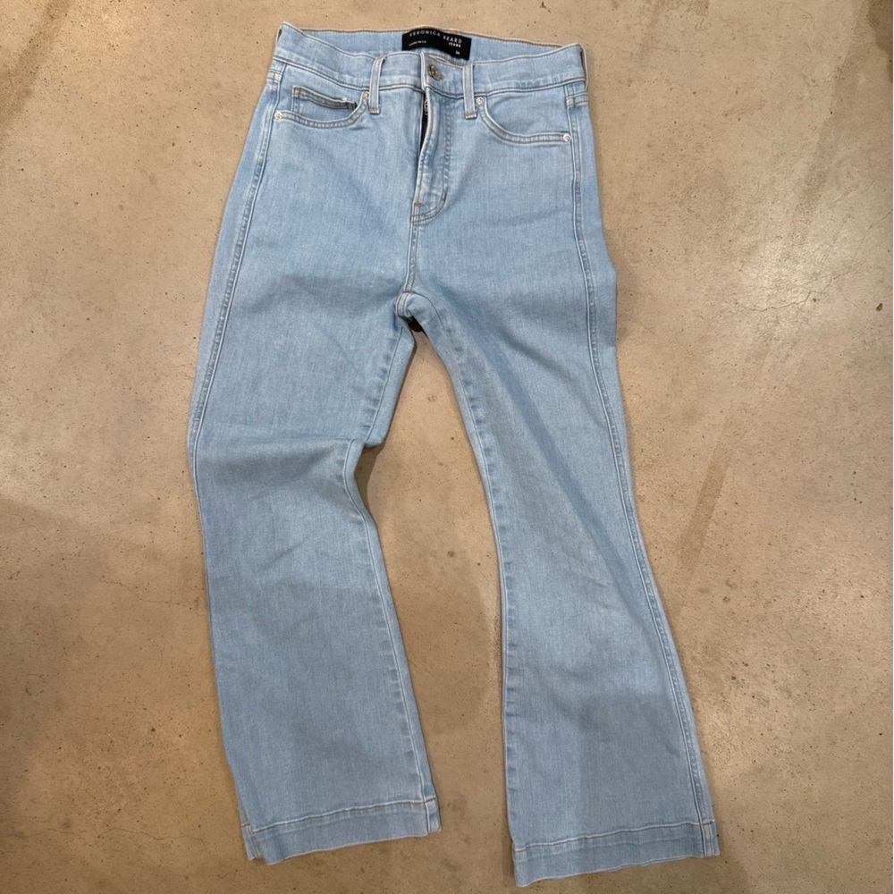 Veronica Beard Carson Ankle Flare High Rise Jeans 26